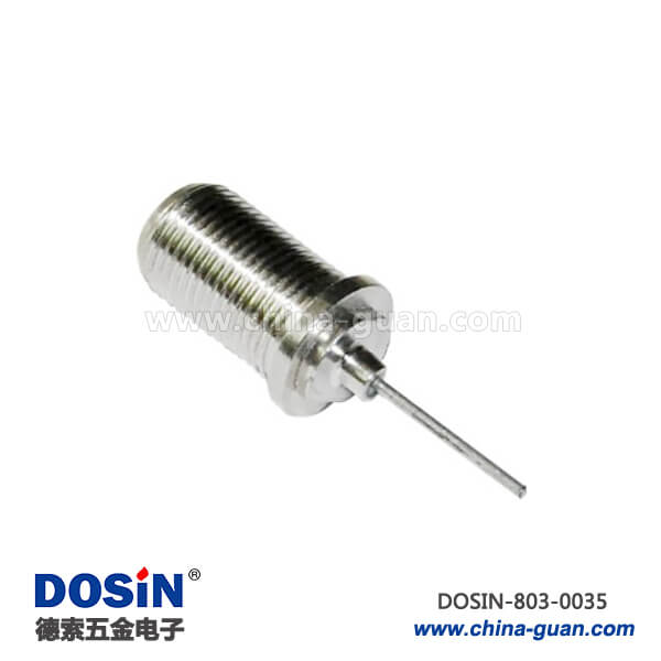 803-0035 有线电视f接口直式穿墙母头RF射频同轴连接器