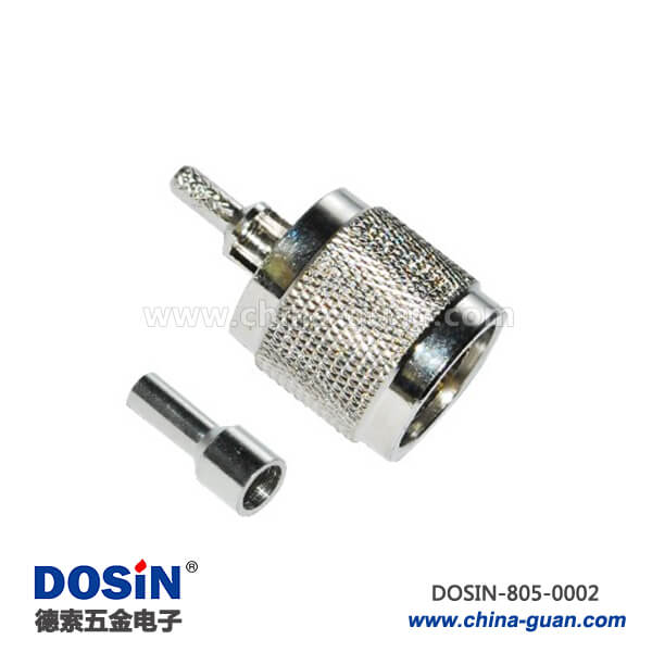 同轴电缆rg58 n型射频连接器直式压接公头RG59_RG6_RG174_RG213 同轴电缆rg58 n型射频连接器直式压接公头RG59_RG6_RG174_RG213