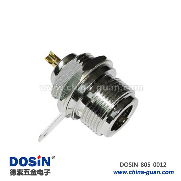 n型同轴连接器直式穿墙母头焊接连接器 n型同轴连接器直式穿墙母头焊接连接器