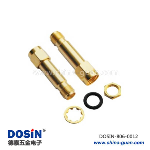 sma连接器 连接器同轴射频穿墙式母头转接反极公头 sma连接器 连接器同轴射频穿墙式母头转接反极公头