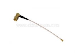 sma弯公头rg316射频同轴线材接ipex