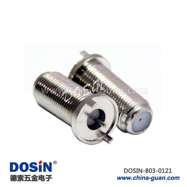 803-0121 f头公制英制母头直式穿墙式面板安装连接器