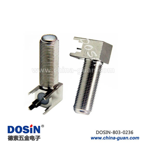 803-0236 英制f母头弯插母头PCB板端连接器