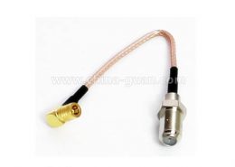 rg179同轴电缆SMB镀金公头接F直式母头