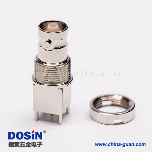 DOSIN-801-0228-2 BNC接头母头直插PCB板穿墙安装连接器