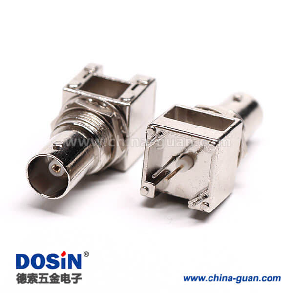 DOSIN-801-0468-5 BNC直式射频同轴75欧镀镍面板安装连接器