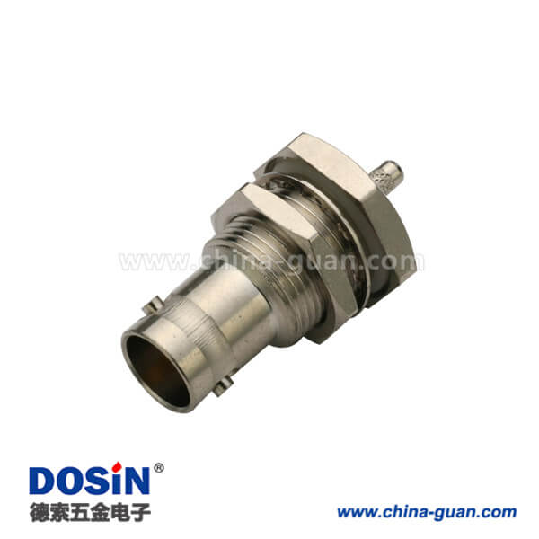 DOSIN-801-1017 BNC穿墙母头直式射频同轴线缆连接器