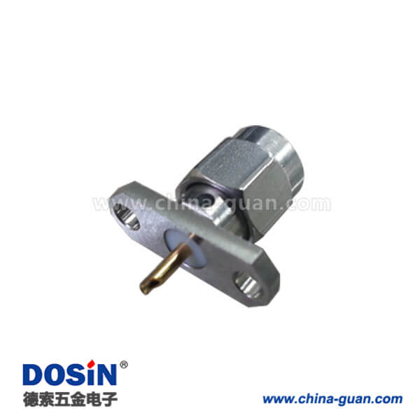 DOSIN-806-1020 sma 连接器直式2孔法兰盘公头