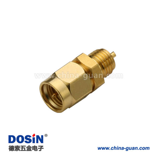 DOSIN-806-1050 SMA镀金直式穿墙公头连接器面板安装有线电视头