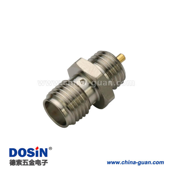 DOSIN-806-1052 sma射频同轴穿墙直式母连接器有线电视线连接头