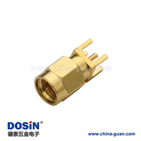 DOSIN-806-1066 SMA连接器直式接PCB板穿孔公头座子