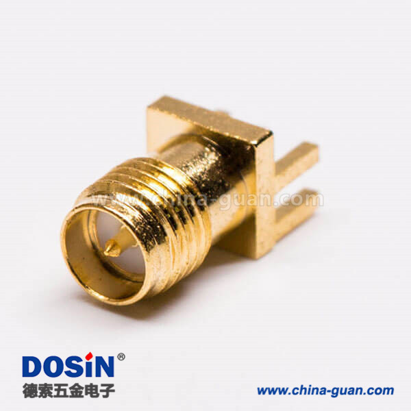 DOSIN-806-0128 SMA连接器180板端SMA反极边缘卡板公接头