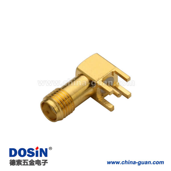 DOSIN-806-1080 SMA弯式母接头pcb插板连接器