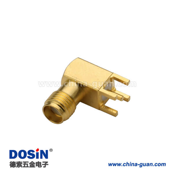 DOSIN-806-1083 SMA弯式母接头接pcb板插座
