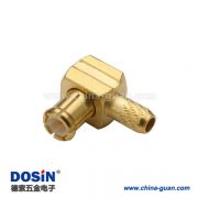 DOSIN-809-1013 mcx连接器公头弯式压接式有线电视同轴线缆RG316