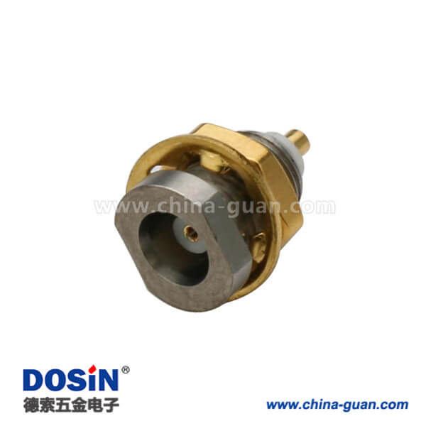 DOSIN-809-1022 mcx连接器母头直式穿墙式面板安装有线电视接头