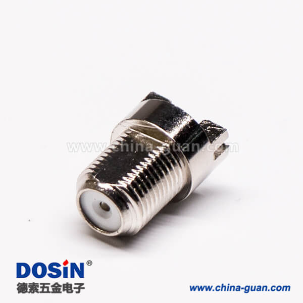 6 f型快速接头直式穿墙母头边缘卡板接PCB