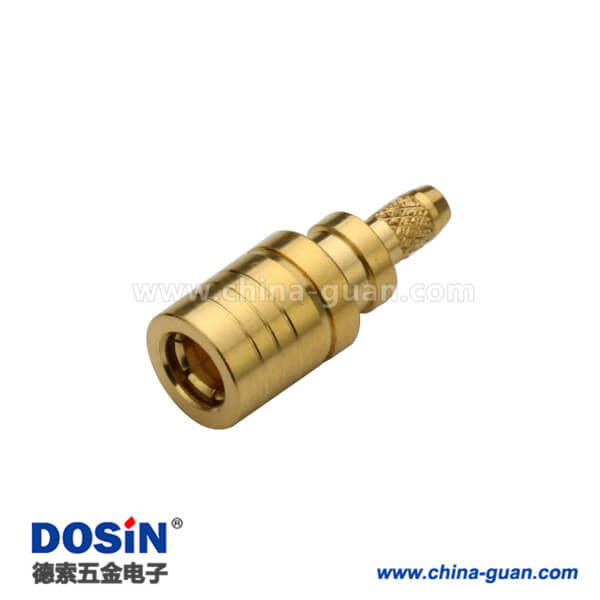 626-0200 smb直式压接公头镀金接射频同轴电缆RG179