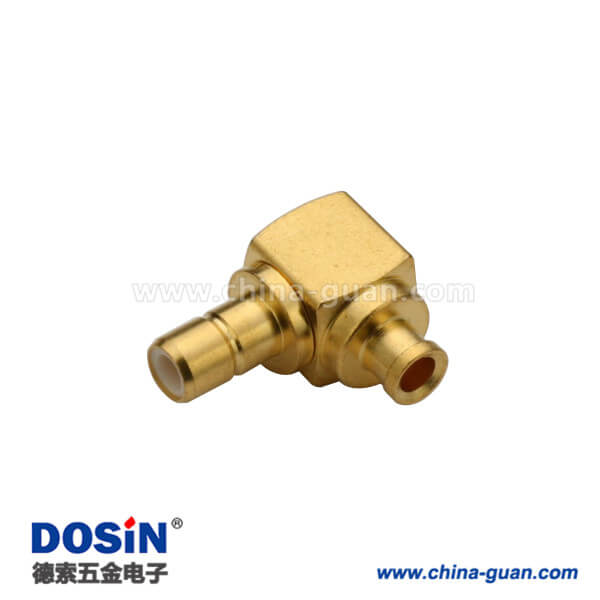 626-0214 smb镀金弯式射频同轴连接器焊接线缆UT085