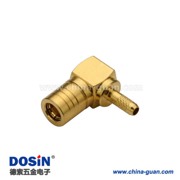 626-0216 smb连接器弯式压接公头同轴线缆RG178