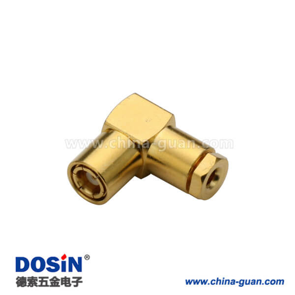 626-0217 smb弯式螺母锁紧连接器公头接线RG178