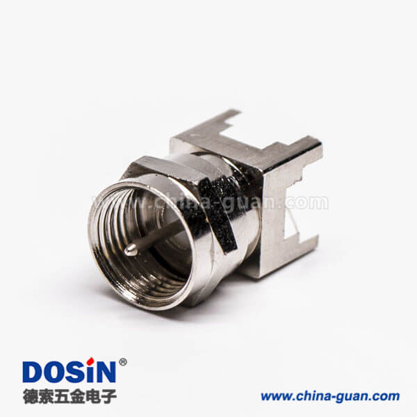 DOSIN-803-0139 F公头螺纹连接器直式插孔接PCB板