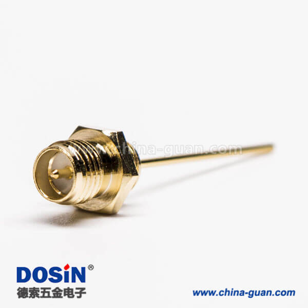 DOSIN-806-0301 反极SMA母头穿墙镀金直式连接器