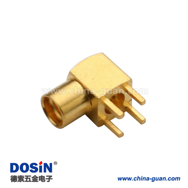 DOSIN-809-1518 pcb插母头MMCX弯插式板端射频同轴连接器