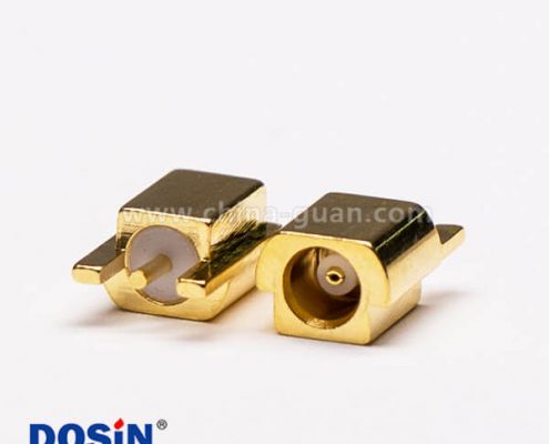 1-4 贴片mcx射频接头母头直式镀金接PCB板