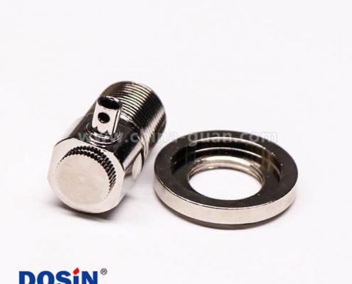 10-1 uhf弯式接头母头前锁板端穿墙UHF-SL16-KW33