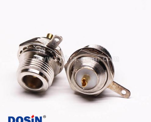 18-3 uhf母头单边前锁穿墙直式UHF-KY板端连接器