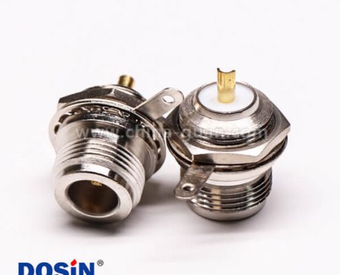 18-4 uhf母头单边前锁穿墙直式UHF-KY板端连接器