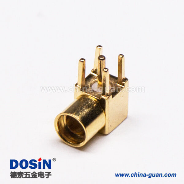 2 MMCX接口母头弯式90度插孔接PCB板