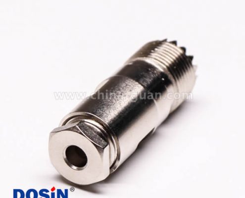 20-1 uhf同轴线缆UHF-K5直式母头螺母锁紧