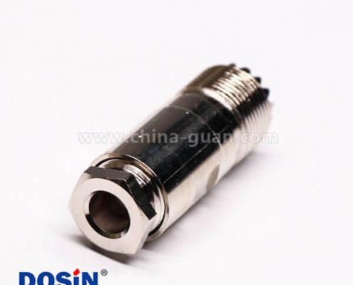 26-1 uhf同轴连接器UHF-K27直式螺母锁紧接线