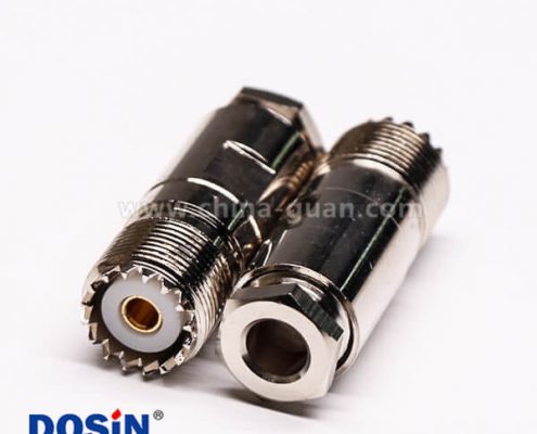 26-4 uhf同轴连接器UHF-K27直式螺母锁紧接线