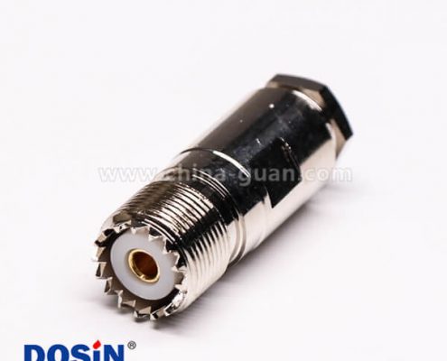 26 uhf同轴连接器UHF-K27直式螺母锁紧接线