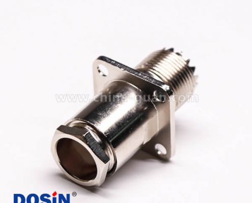 27-1 uhf法兰连接器母头直式螺母锁紧UHF-SL16-KF9