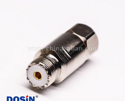 28 uhf连接器母头直式螺母锁紧UHF-SL16-K1/2