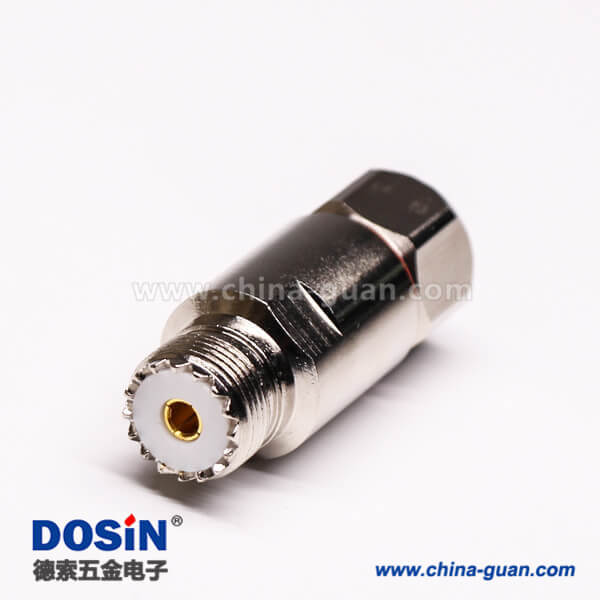 28 uhf连接器母头直式螺母锁紧UHF-SL16-K1/2