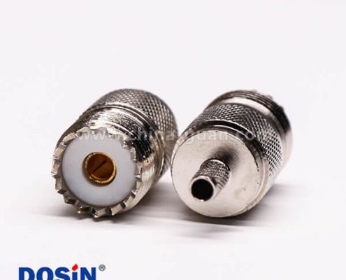 34-4 uhf同轴连接器直式母头压接式线端