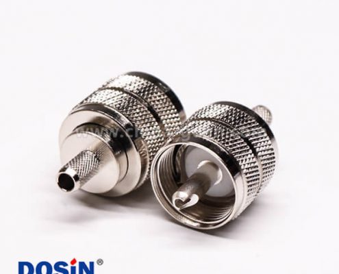 35-2 uhf射频同轴连接器压接直式母头接RG58线