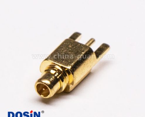 4 MMCX插座接PCB板镀金沉板直式公头