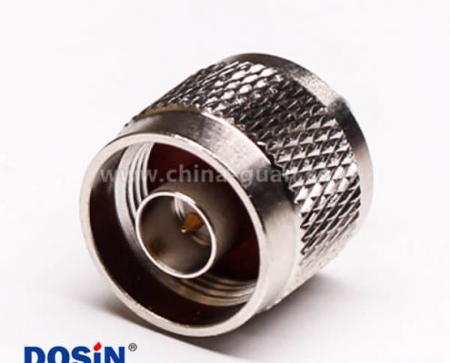 49 n型公头接头直式压接式连接器接同轴线缆