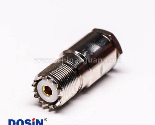 5 同轴电缆UHF接头母头螺母锁紧直式UHF-SL16-KF9