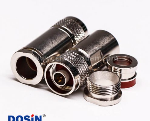 53-3 优质射频同轴连接器N型直式公头螺母锁紧
