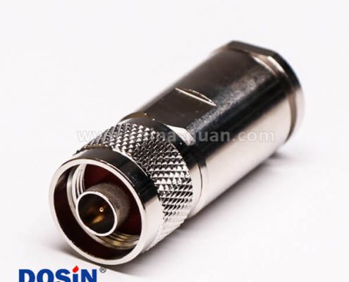 53 优质射频同轴连接器N型直式公头螺母锁紧