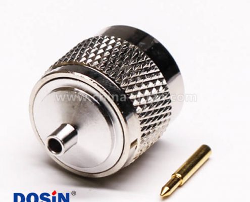 54-1 N型射频同轴连接器系列直式公头公针焊接式接线