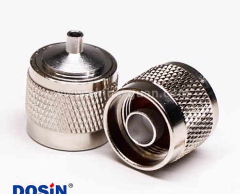 54-2 N型射频同轴连接器系列直式公头公针焊接式接线