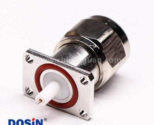 60-1 n型射频同轴法兰连接器公头带防水圈